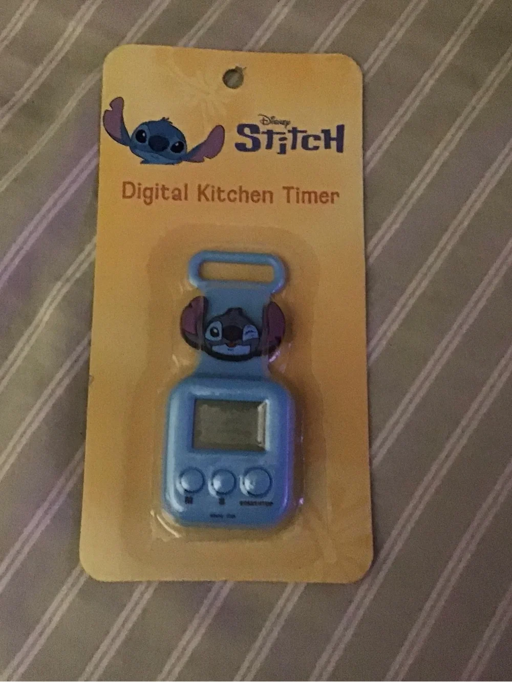 Disney Stitch Digital Kitchen Timer - Yellow Packaging